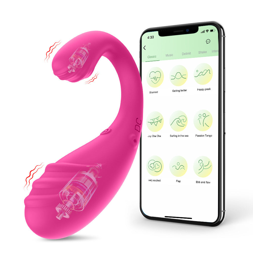 Application Control Double Shock Silicone Toy